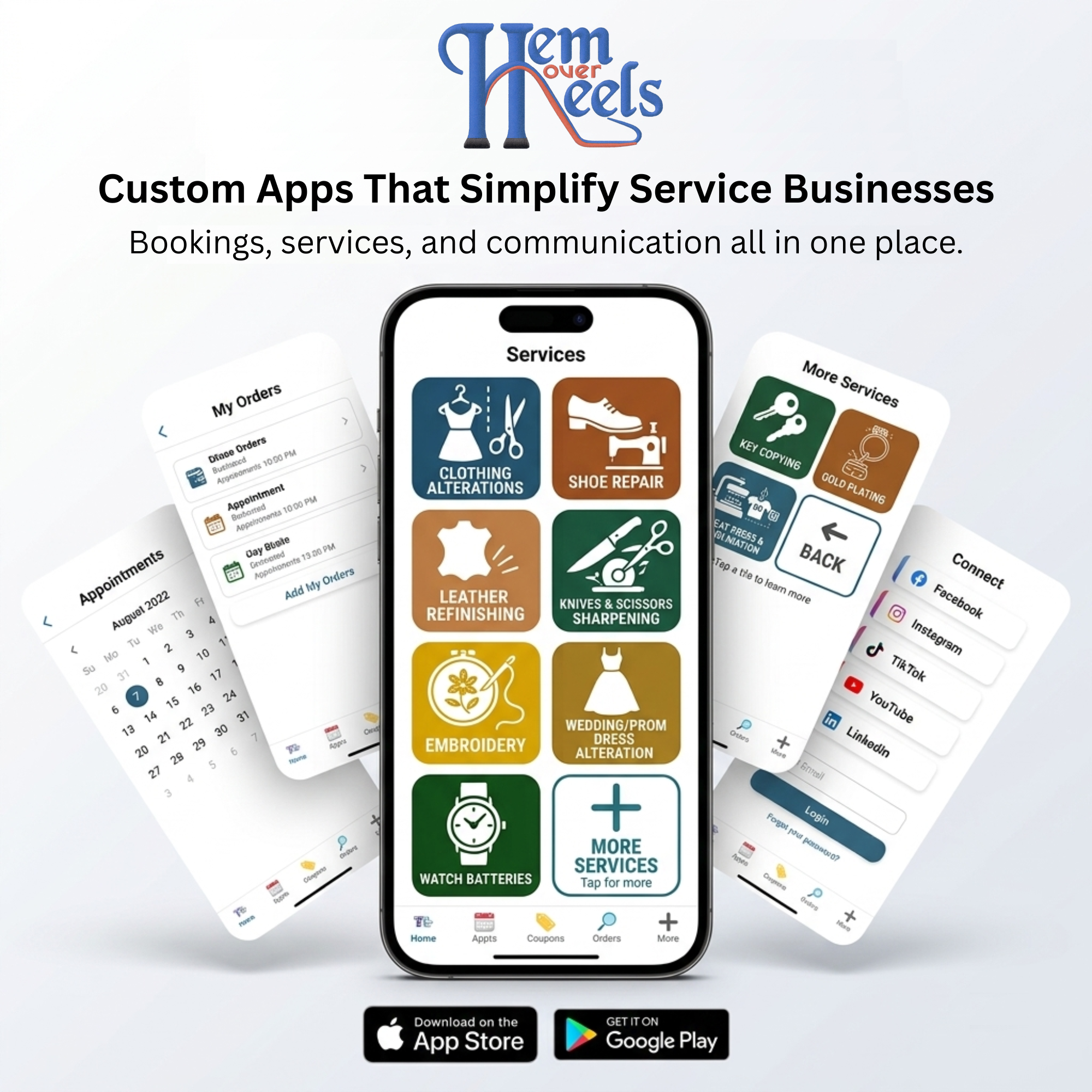 Hem Over Heels Mobile App Showcase